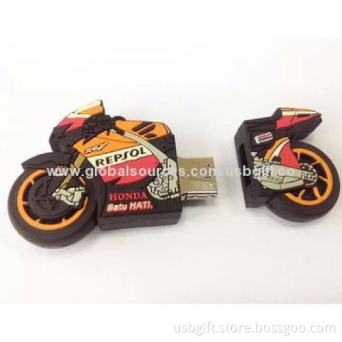 USB Stick Memory, 4GB, Motorcycle Shape, Promotional Gift
